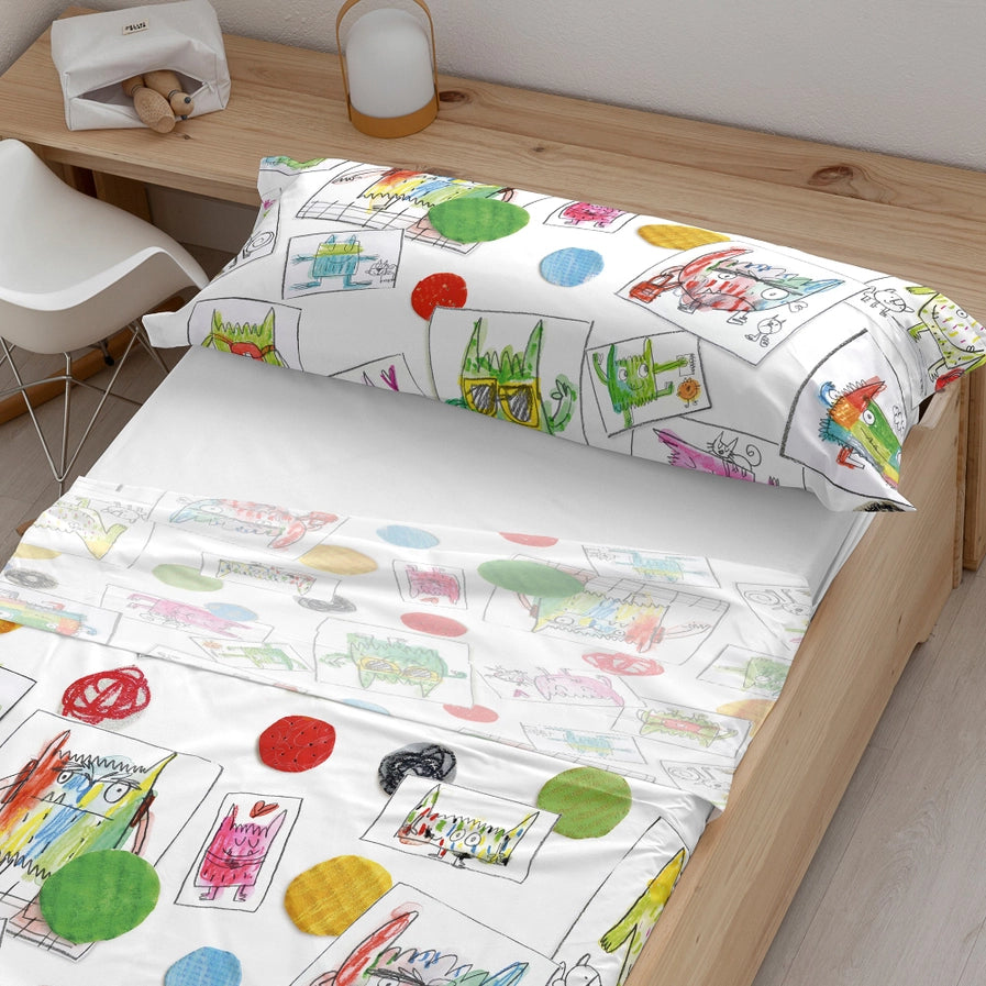 Anna Llenas 'Friends' 100% Organic Cotton Bedding Set