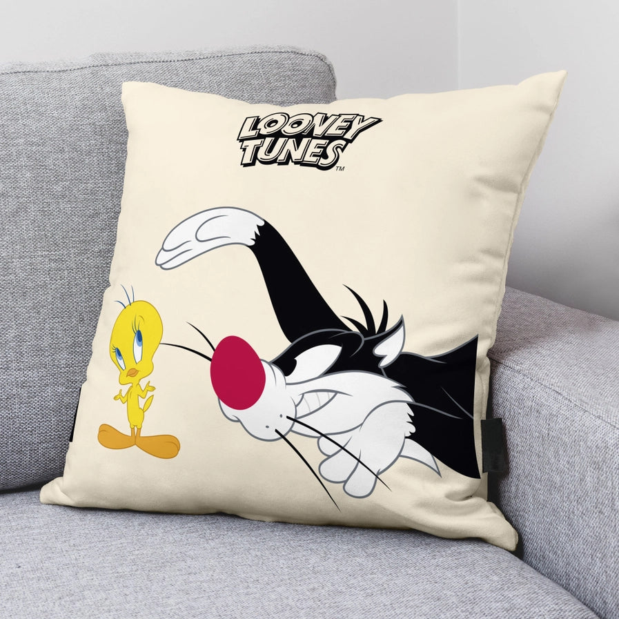 Looney Tunes Sylvester & Tweety 100% Cotton Cushion