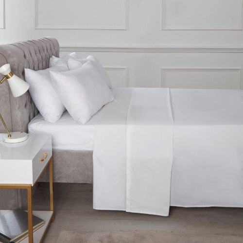 Percale Pillow Case 2 Pack in White