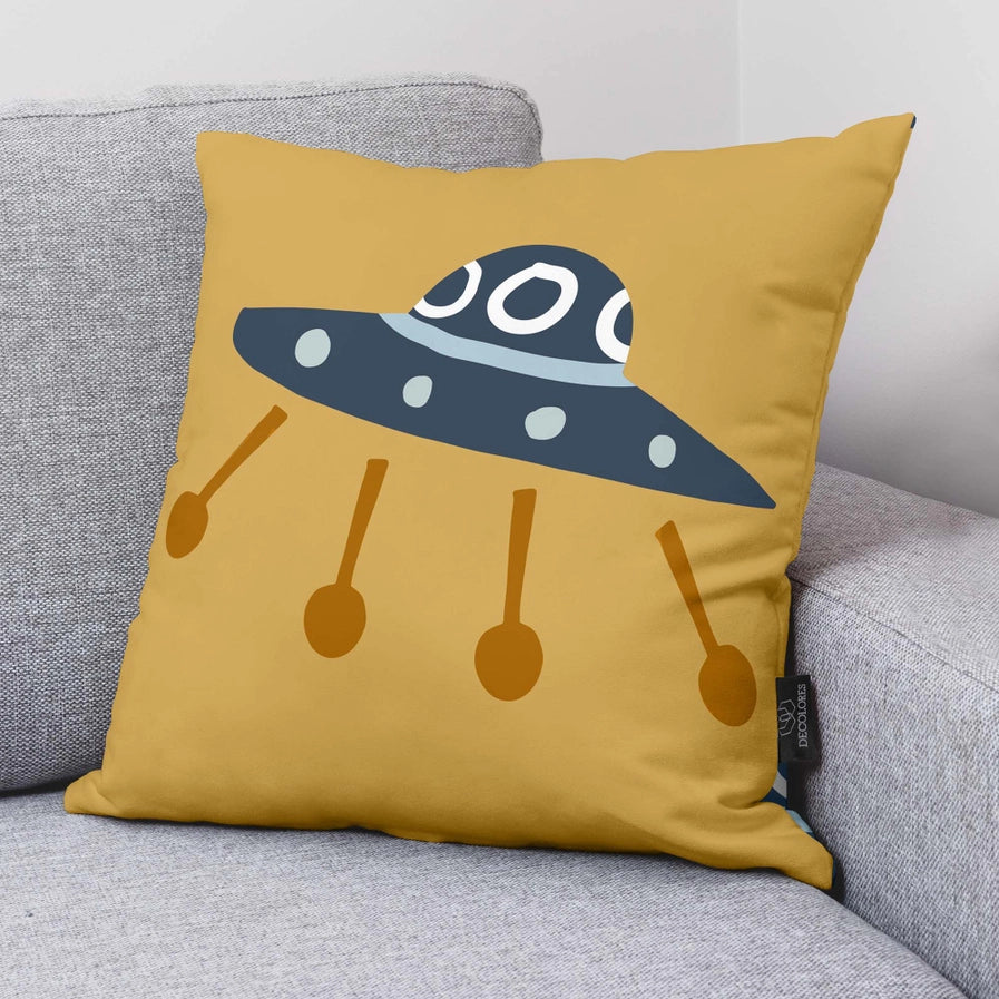 Kids & Cotton Spaceship 100% Cotton Cushion