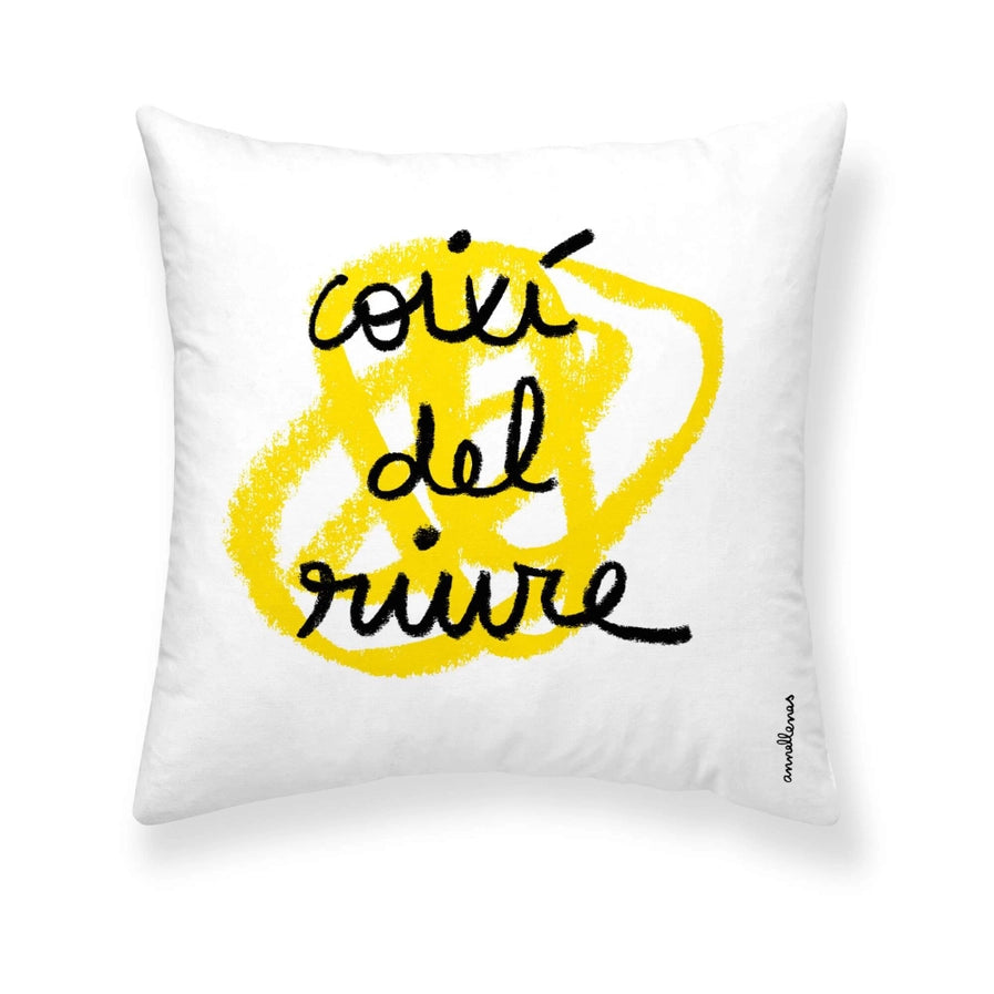 Anna Llenas Lifting Cow 100% Cotton Cushion