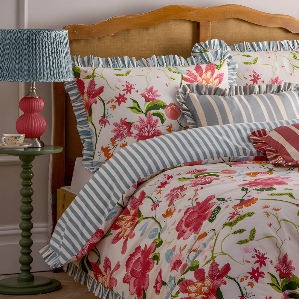 Claudia Floral Ruffle Duvet Cover Set
