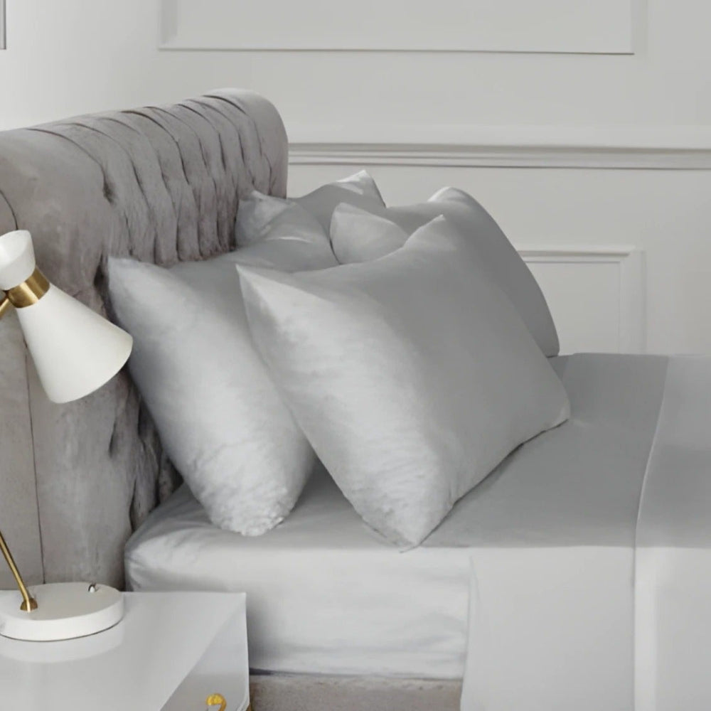 Percale Pillow Case 2 Pack in Grey