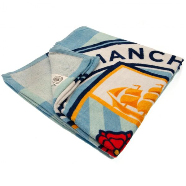 Manchester City Stripe Beach Towel