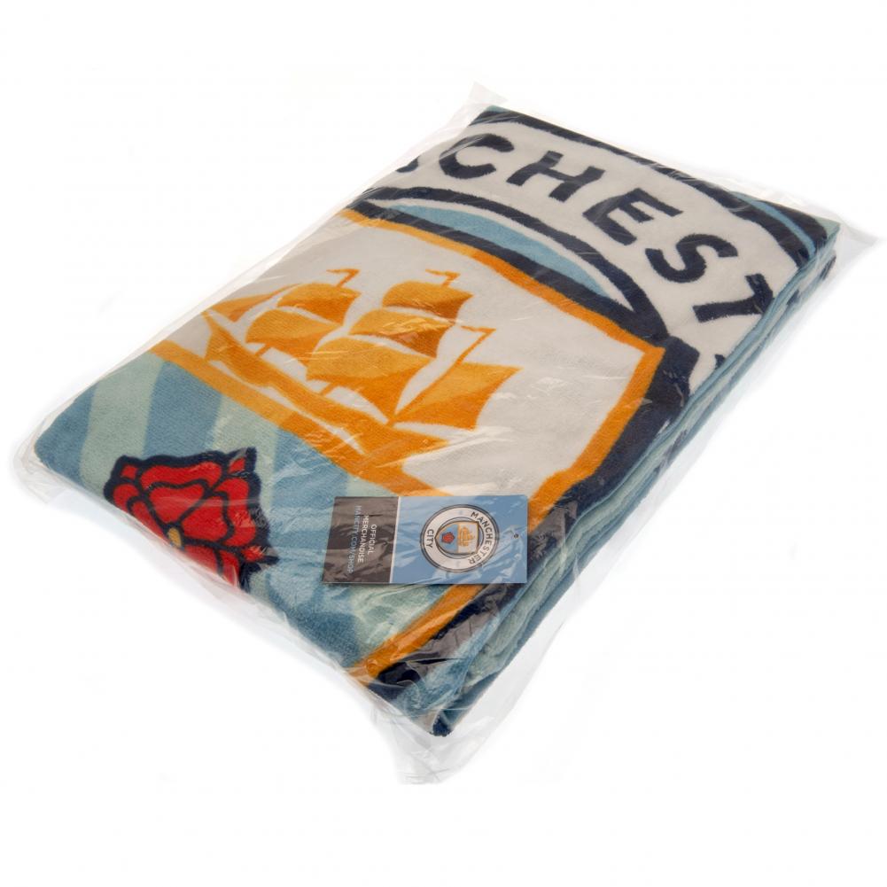 Manchester City Stripe Beach Towel