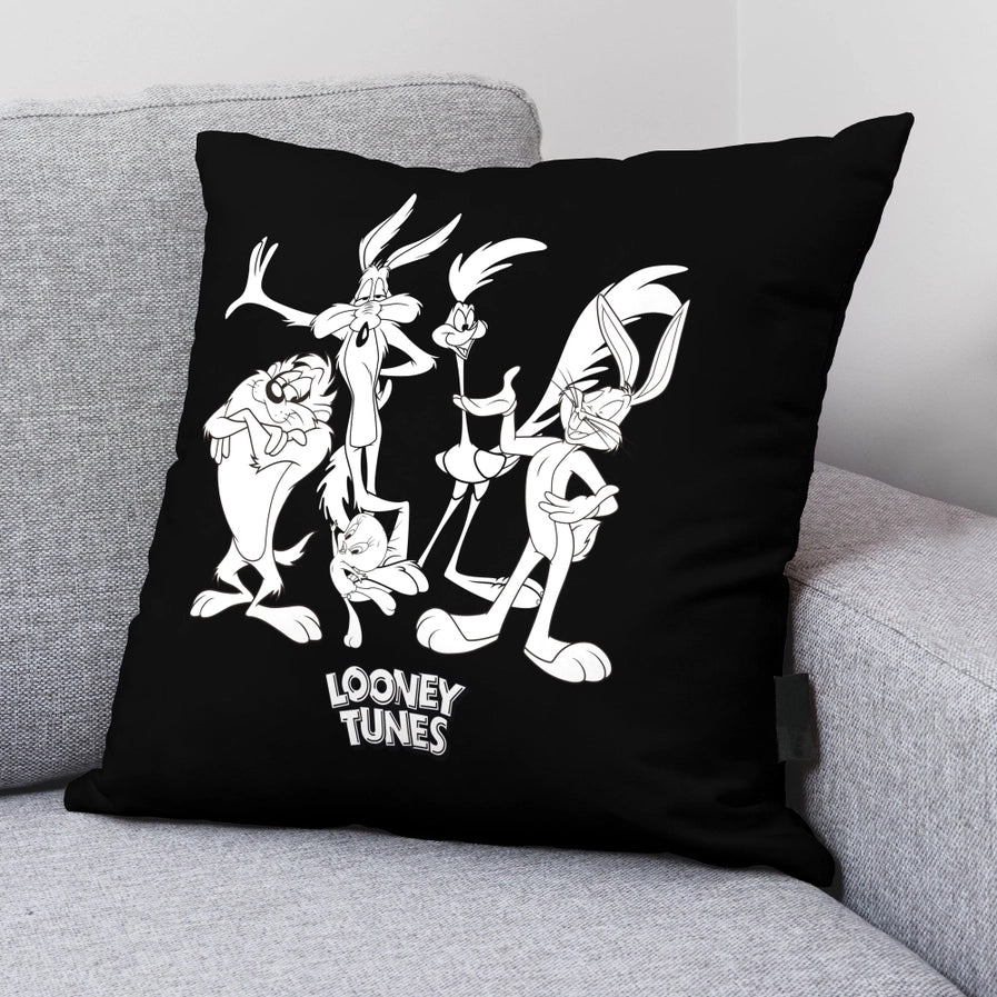 Looney Tunes Black & White – 100% Cotton Cushion
