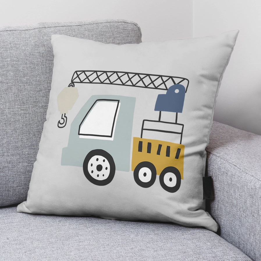 Kids & Cotton Truck 100% Organic Cotton Cushion 50cm x 50cm