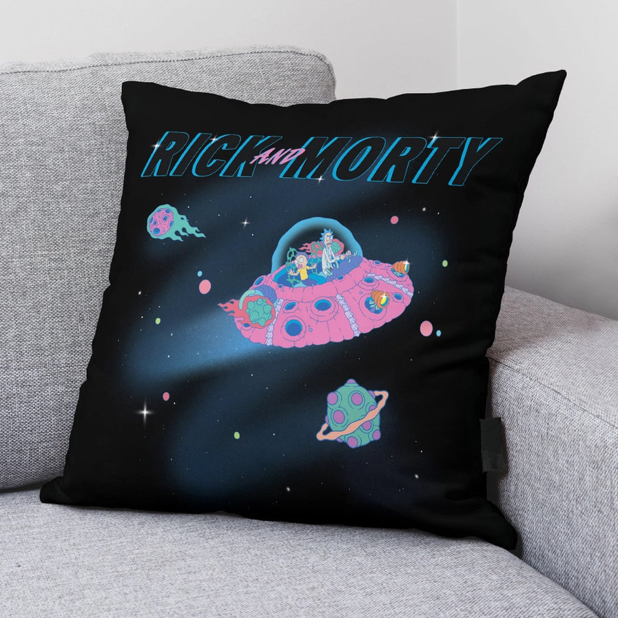 Rick & Morty 100% Cotton Bed Cushion 45cm x 45cm