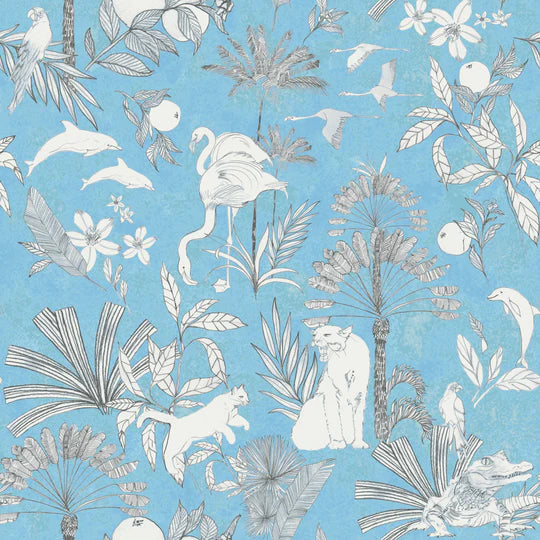 Colony Palm Botanical Duvet Cover Set