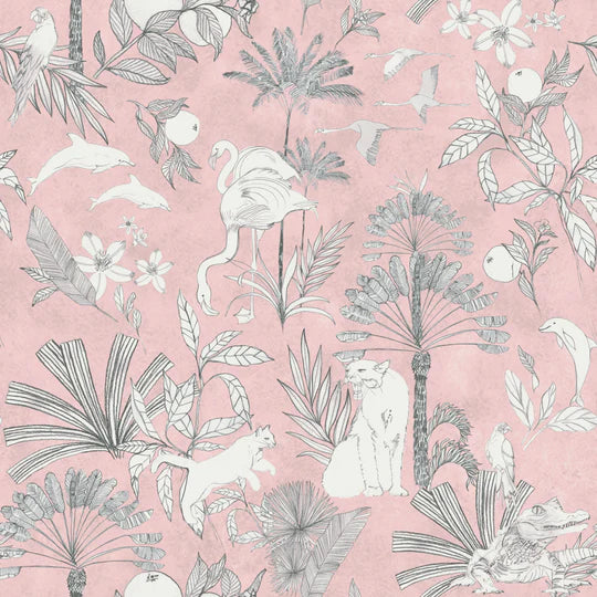 Colony Palm Botanical Duvet Cover Set