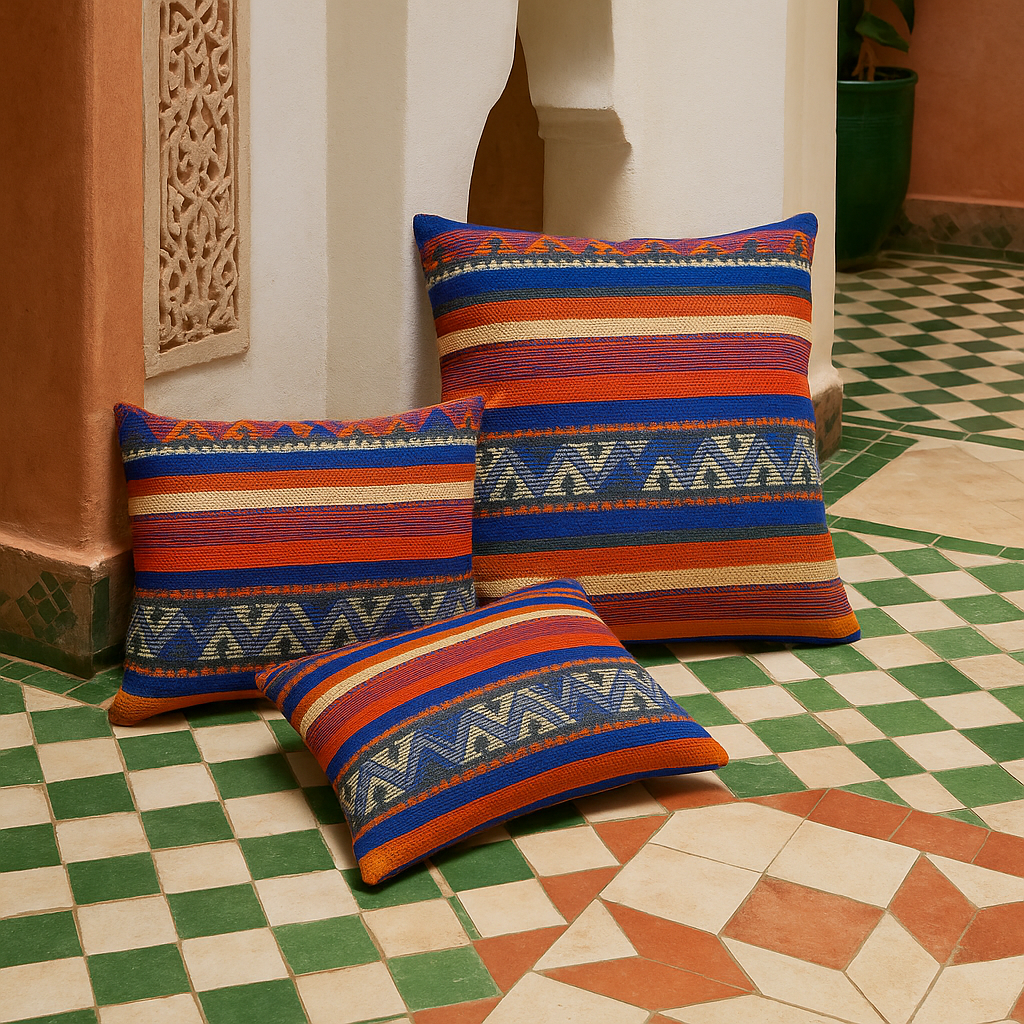 Morrocan kilim cushions
