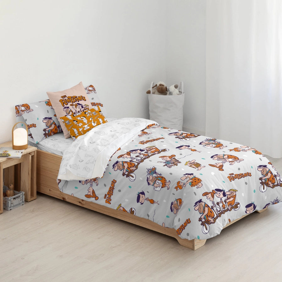 The Flintstones 100% Cotton Duvet Cover with Button