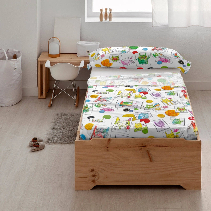 Anna Llenas 'Friends' 100% Organic Cotton Bedding Set