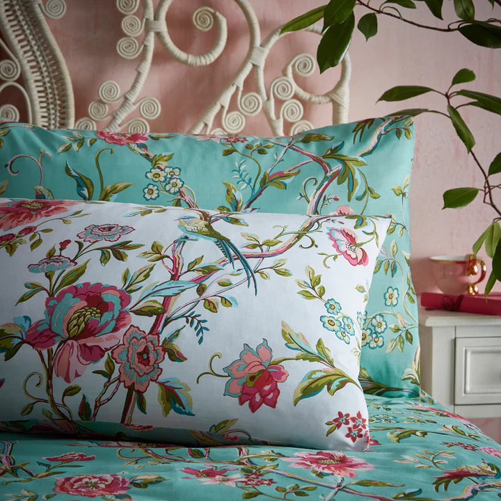 Vintage Chinoiserie Reversible Duvet Cover Set