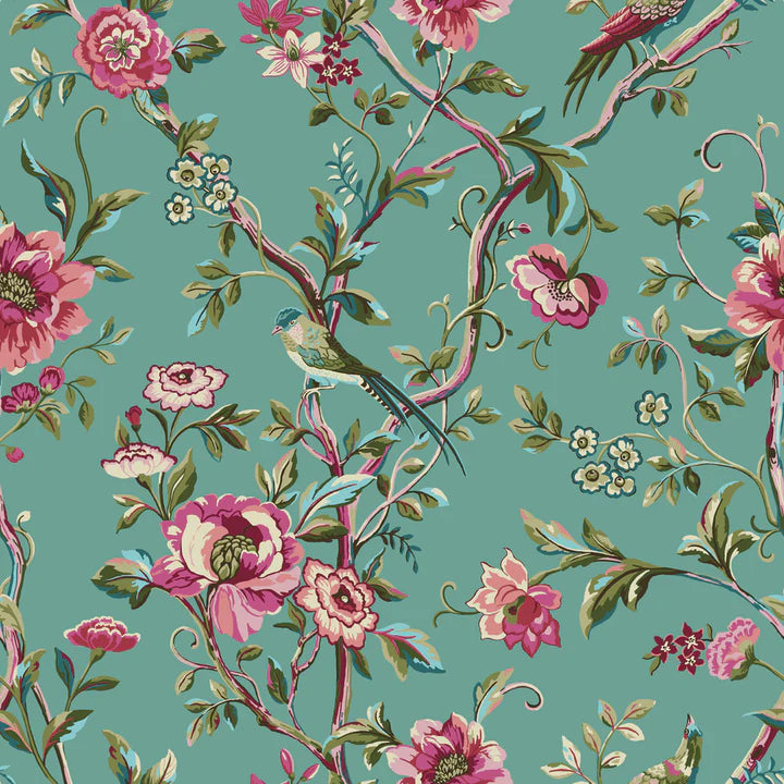 Vintage Chinoiserie Reversible Duvet Cover Set