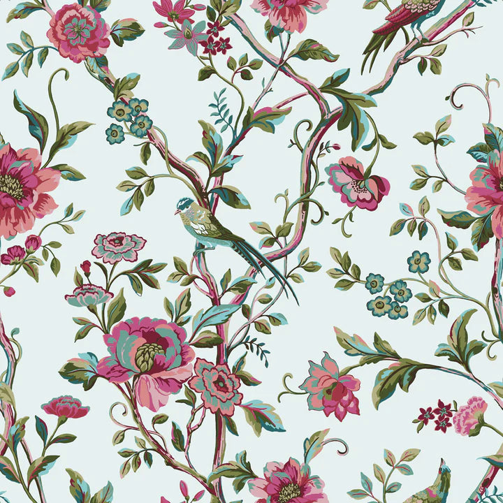 Vintage Chinoiserie Reversible Duvet Cover Set